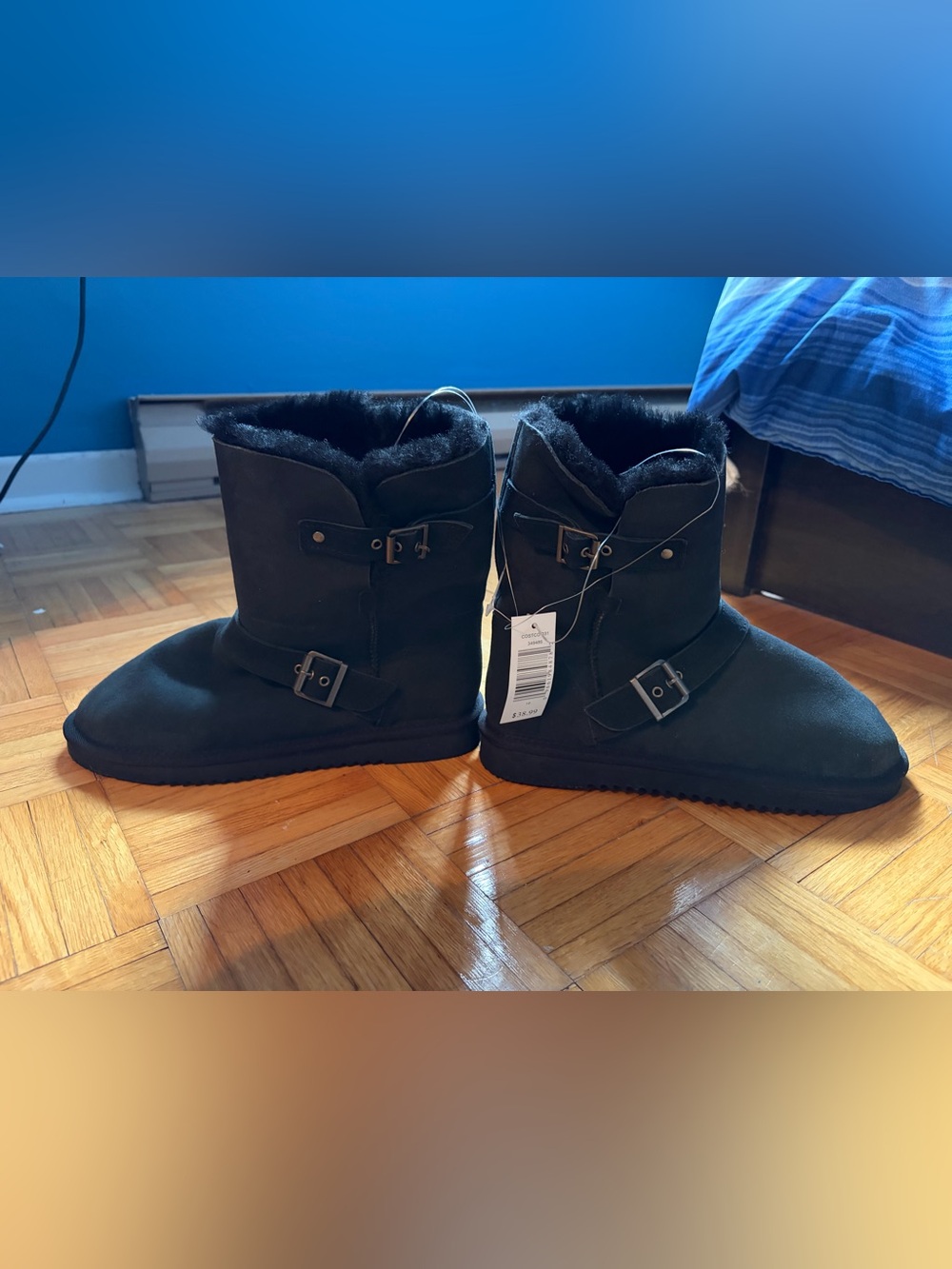 Women's Black Faux Fur Lined Boots